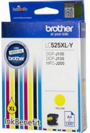 Cartridge Brother LC-525XL, Yellow, originál