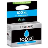 Cartridge Lexmark 100 XL (14N1069E), Cyan, originál