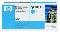 Toner HP Q7581A, Cyan, originál